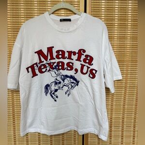 Zara Marfa Texas White Tee